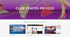 Desktop Screenshot of clubventesprivees.com