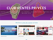 Tablet Screenshot of clubventesprivees.com